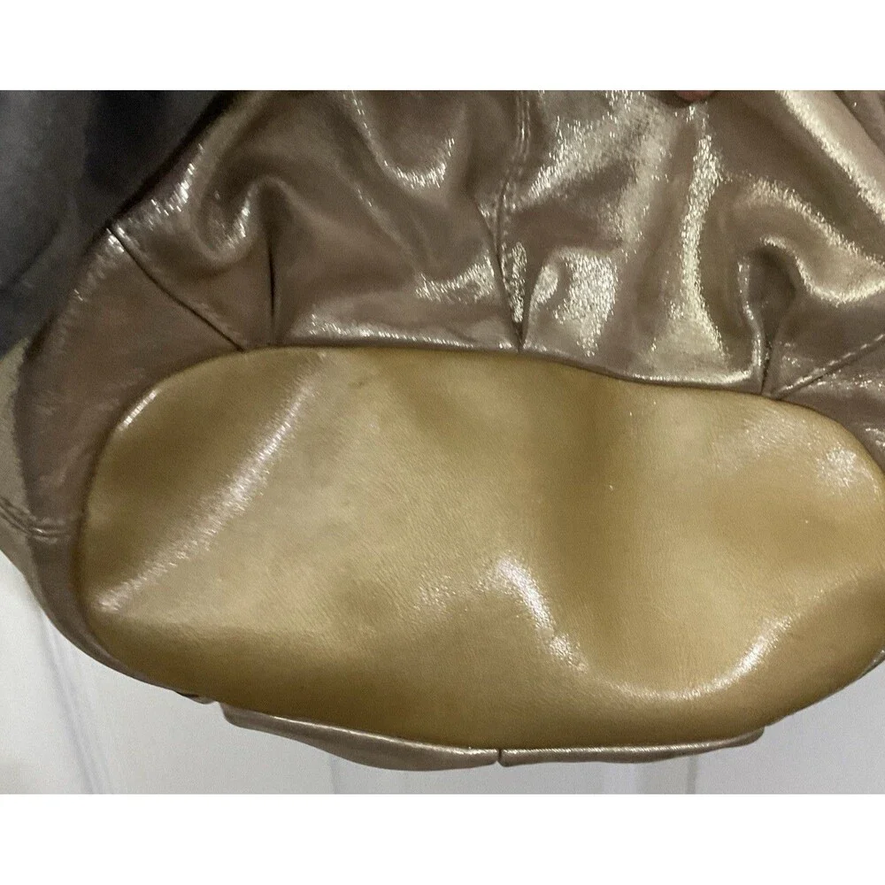 Coach Metallic Gold Leather Tote Bag - Picture 9 of 12
